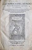 THE CURIOSITIES OF THE WORLD. Alunno, Francesco. La Fabrica Del Mondo....Nella Qvale si Contengono Tvtte Le Voci Di Dante, Del Petrarca Del Boccacio....