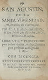 [MARIOLOGY]. [Guerrero, Fr. Antonio.; Trans.]. San Agustin De La Santa Virginidad.