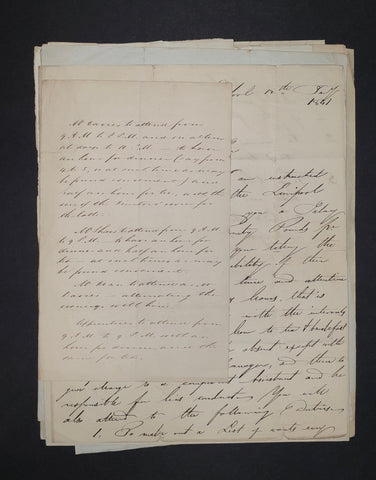 [Manuscript Correspondence Concerning The Operations Of the Liverpool Apothecaries Company]..
