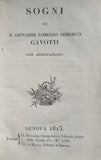 [A GENOESE BINDING]. Gavotti, Giovanni Lorenzo Federico. Sogni Di D. Giovanni Lorenzo Federico Gavotti.